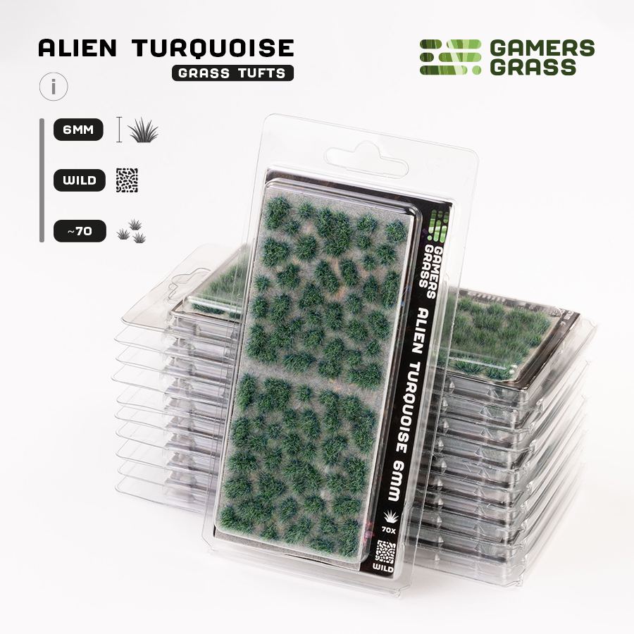 Gamers Grass Alien Turquoise (6mm) - Wild