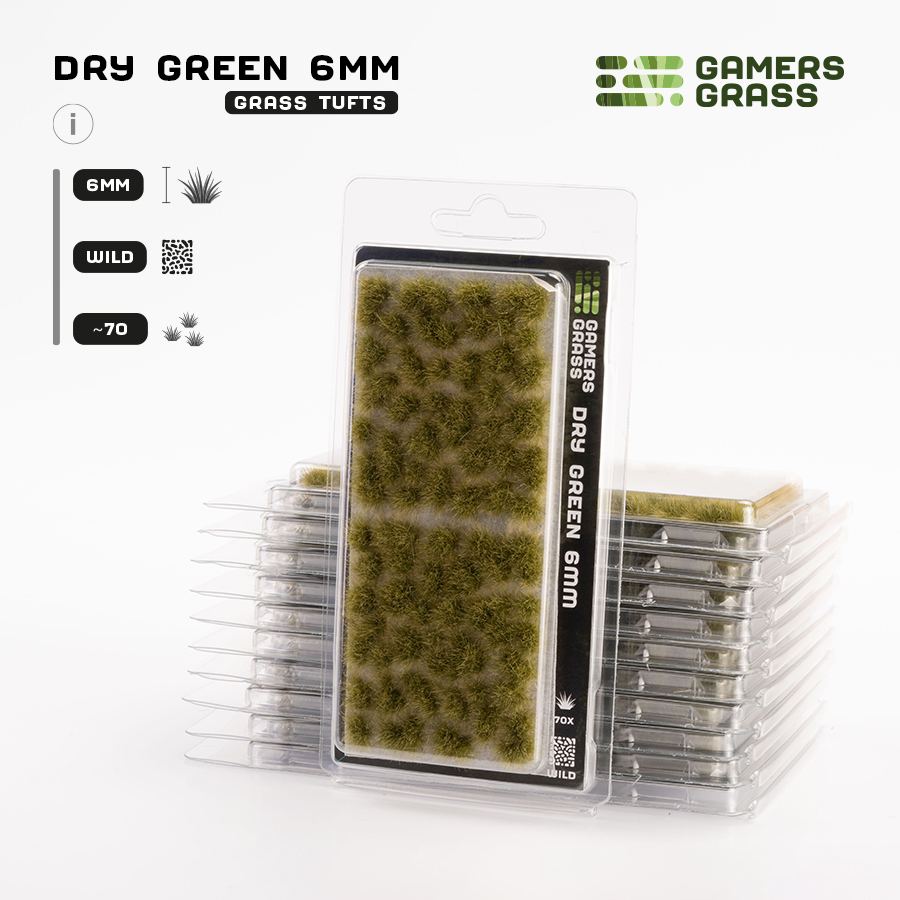 Gamers Grass Dry Green (6mm) - Wild