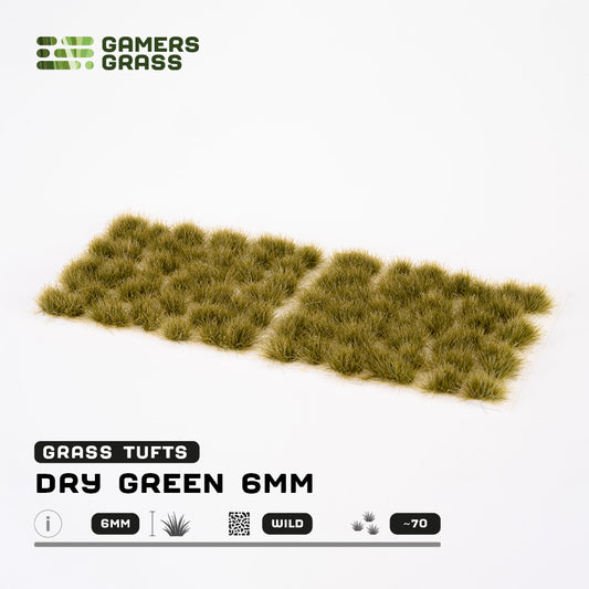 Gamers Grass Dry Green (6mm) - Wild