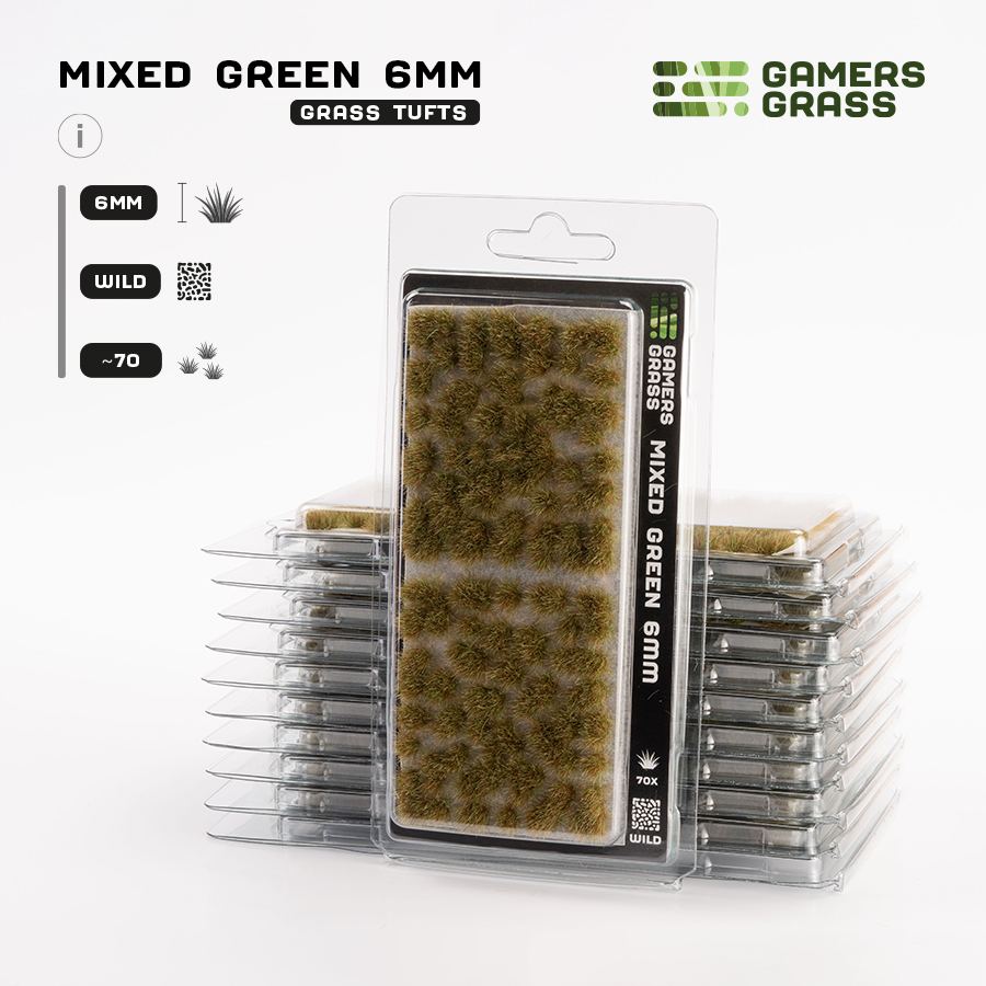 Gamers Grass Mixed Green (6mm) - Wild