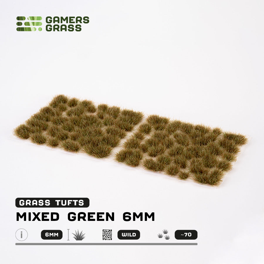 Gamers Grass Mixed Green (6mm) - Wild